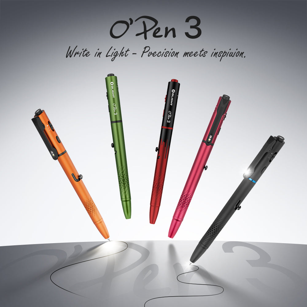 OLIGHT O'Pen 3 (Midnight Red)
