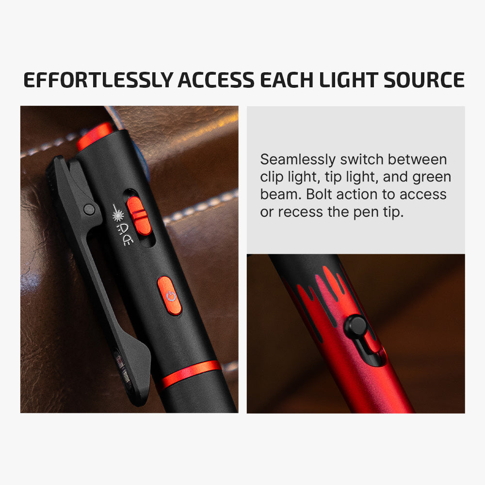 OLIGHT O'Pen 3 (Midnight Red)