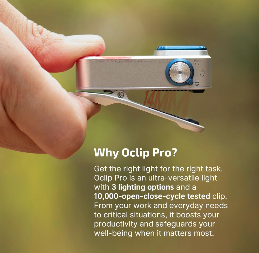 OLIGHT Oclip Pro EDC (Stars & Stripes Edition)