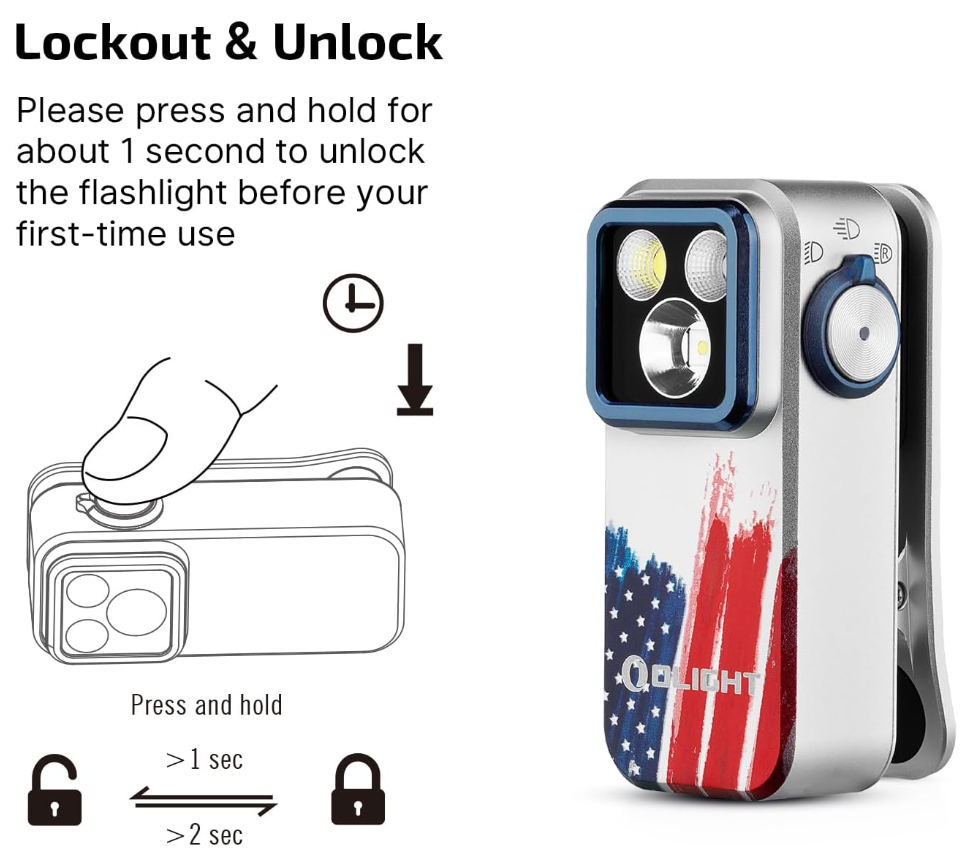 OLIGHT Oclip Pro EDC (Stars & Stripes Edition)
