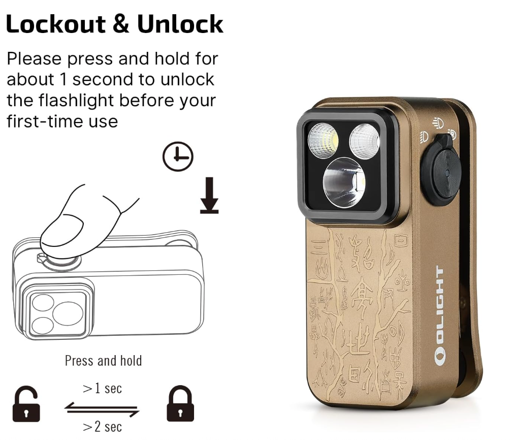 OLIGHT Oclip Pro EDC (Ancient Script)