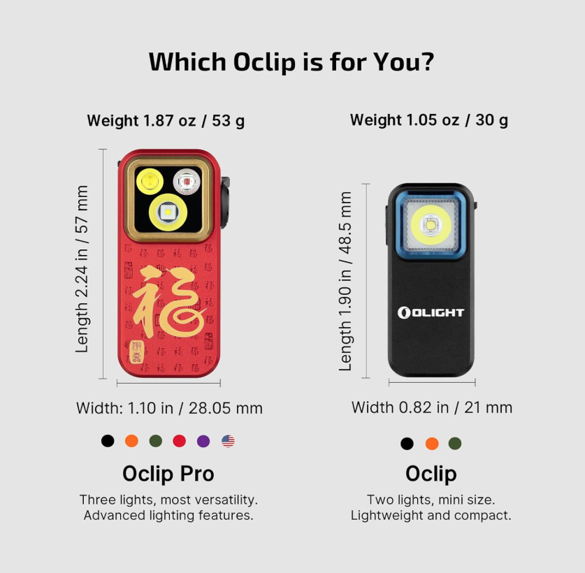 OLIGHT Oclip Pro EDC (Fortune Snake Special Edition)
