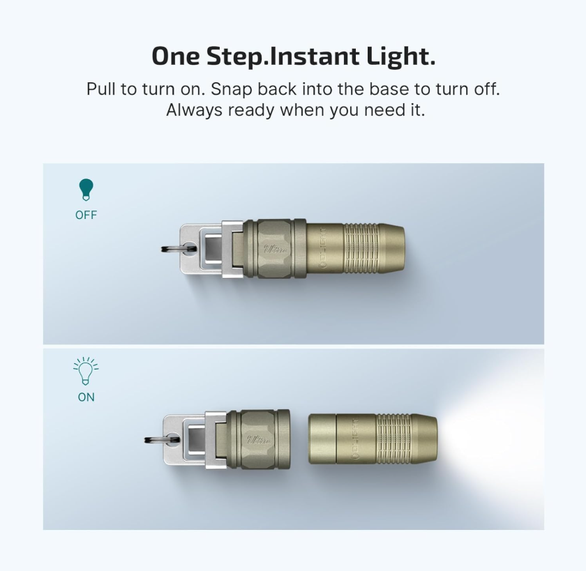 OLIGHT iUltra Rechargeable EDC (Olive-Green)