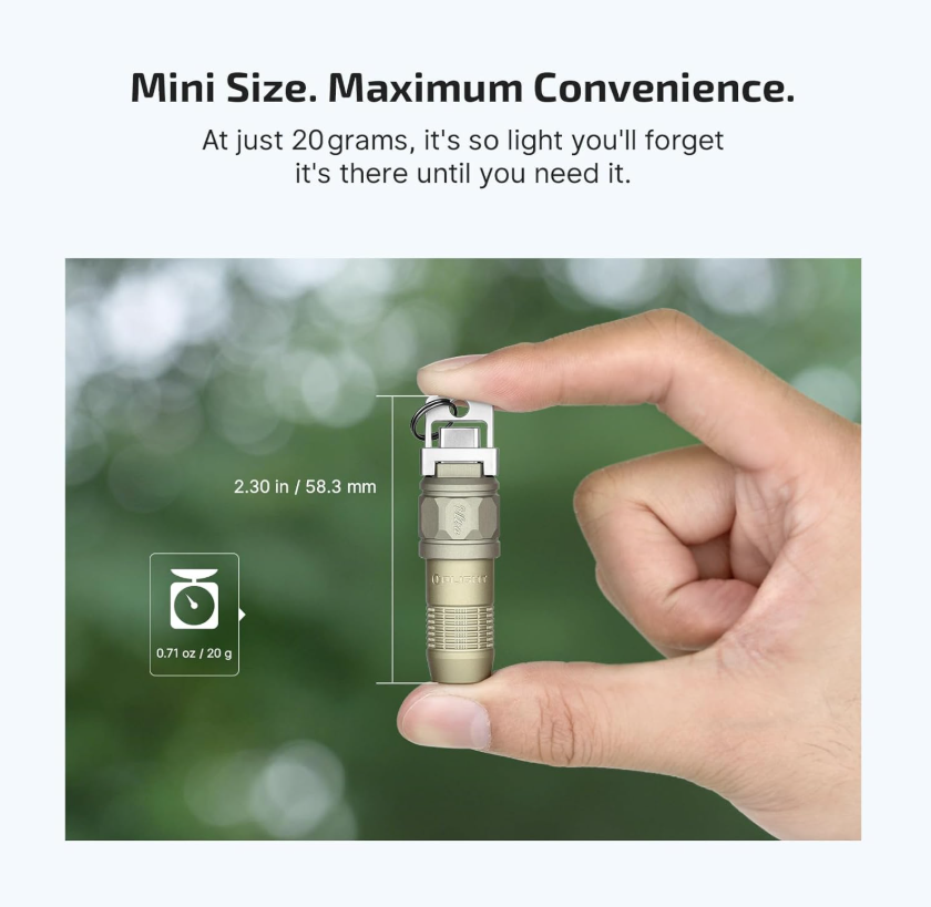 OLIGHT iUltra Rechargeable EDC (Olive-Green)