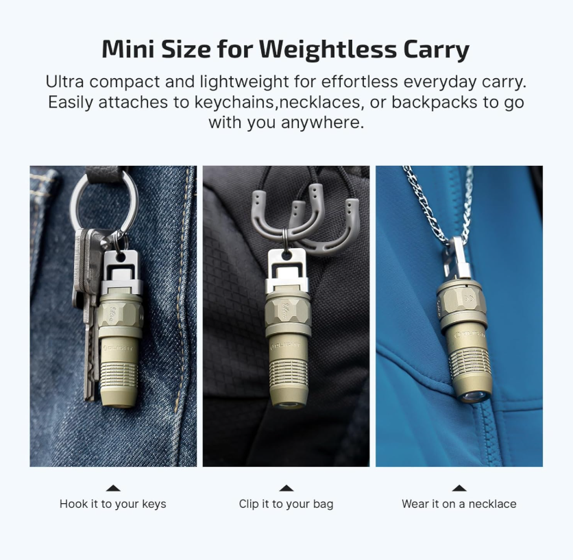 OLIGHT iUltra Rechargeable EDC (Olive-Green)