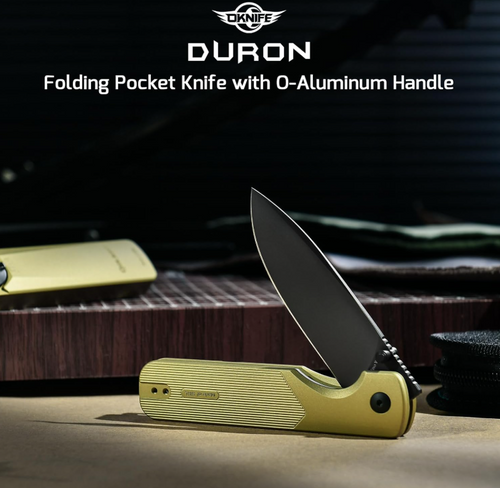 OKNIFE Duron Folding Pocket Knife (Olive Green)