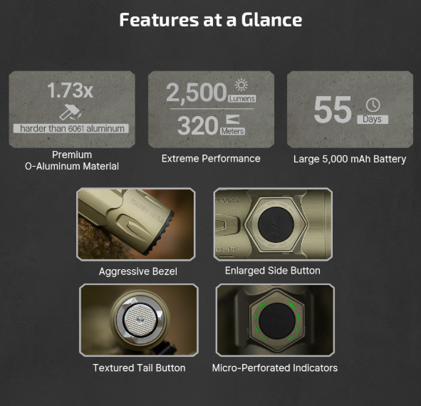 OLIGHT Warrior Ultra 2500 Lumens OAL (Olive Green)