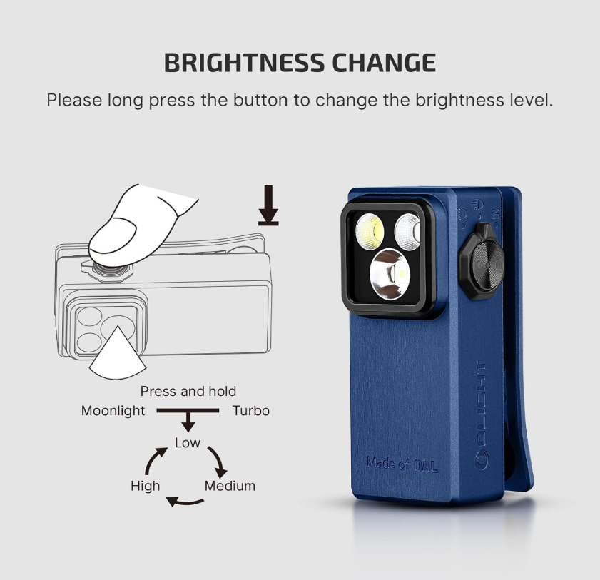 OLIGHT Oclip Ultra EDC (Navy Blue)