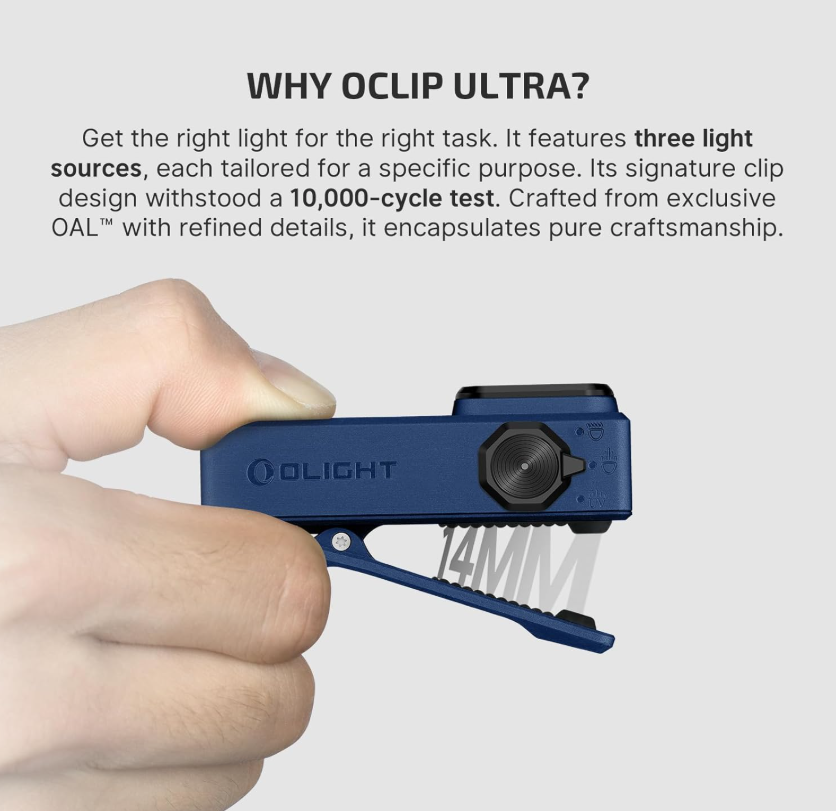 OLIGHT Oclip Ultra EDC (Navy Blue)