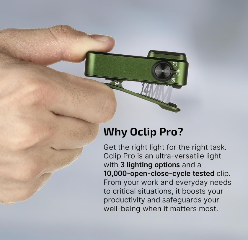 OLIGHT Oclip Pro EDC (OD Green)