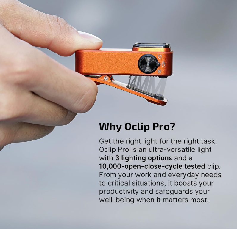 OLIGHT Oclip Pro EDC (Orange)
