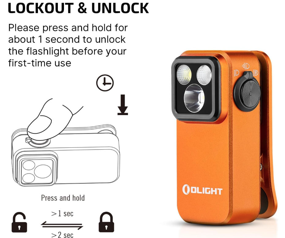 OLIGHT Oclip Pro EDC (Orange)