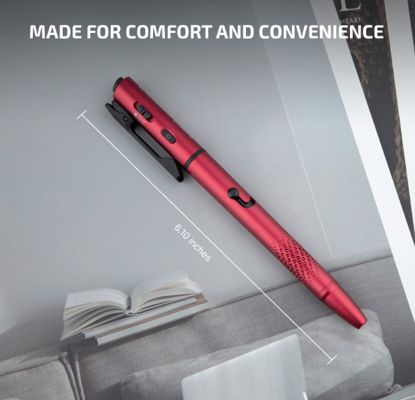 OLIGHT O'Pen 3 Multifunctional Pen Light with 120 Lumens & Green Laser (Wine Red)
