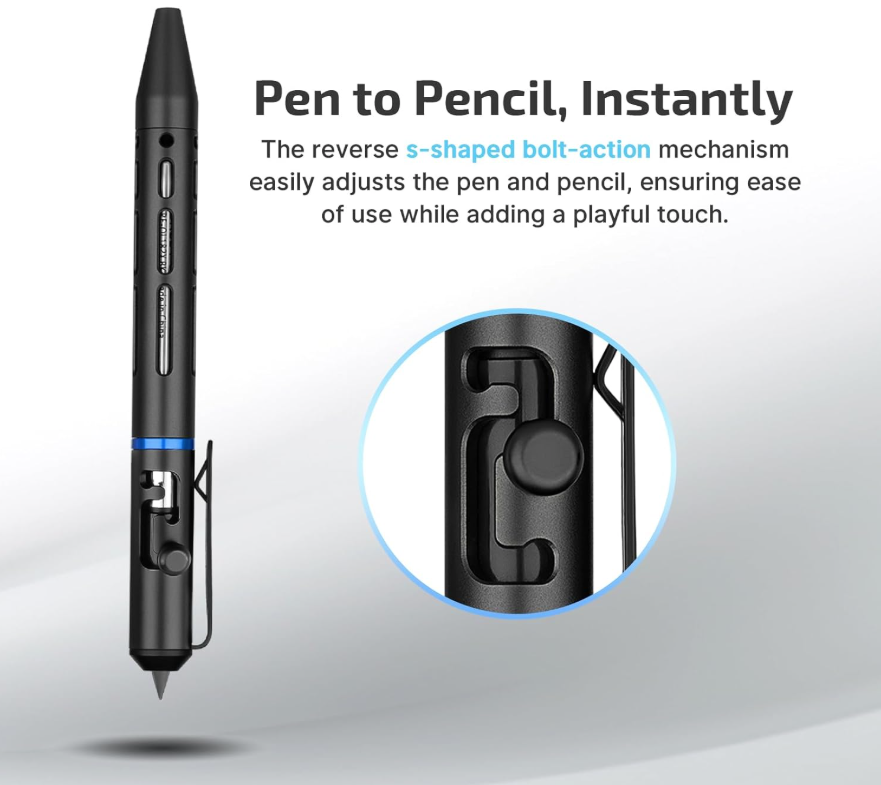 OLIGHT O'Pen Mini 2 Portable Ballpoint Pen (Black)