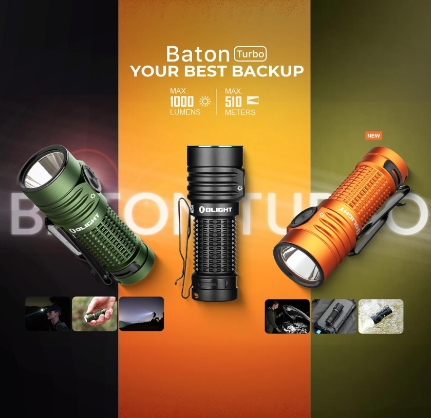 OLIGHT Baton Turbo EDC (Orange)