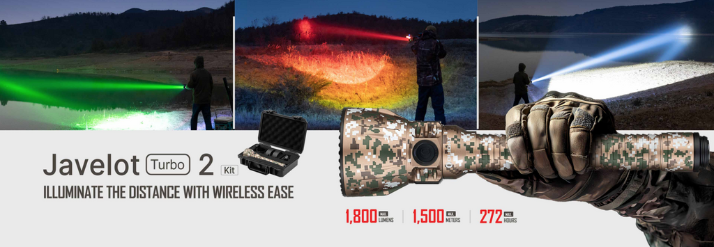 OLIGHT Javelot Turbo 2 1500m Long-Range Flashlight (Black-Premium)