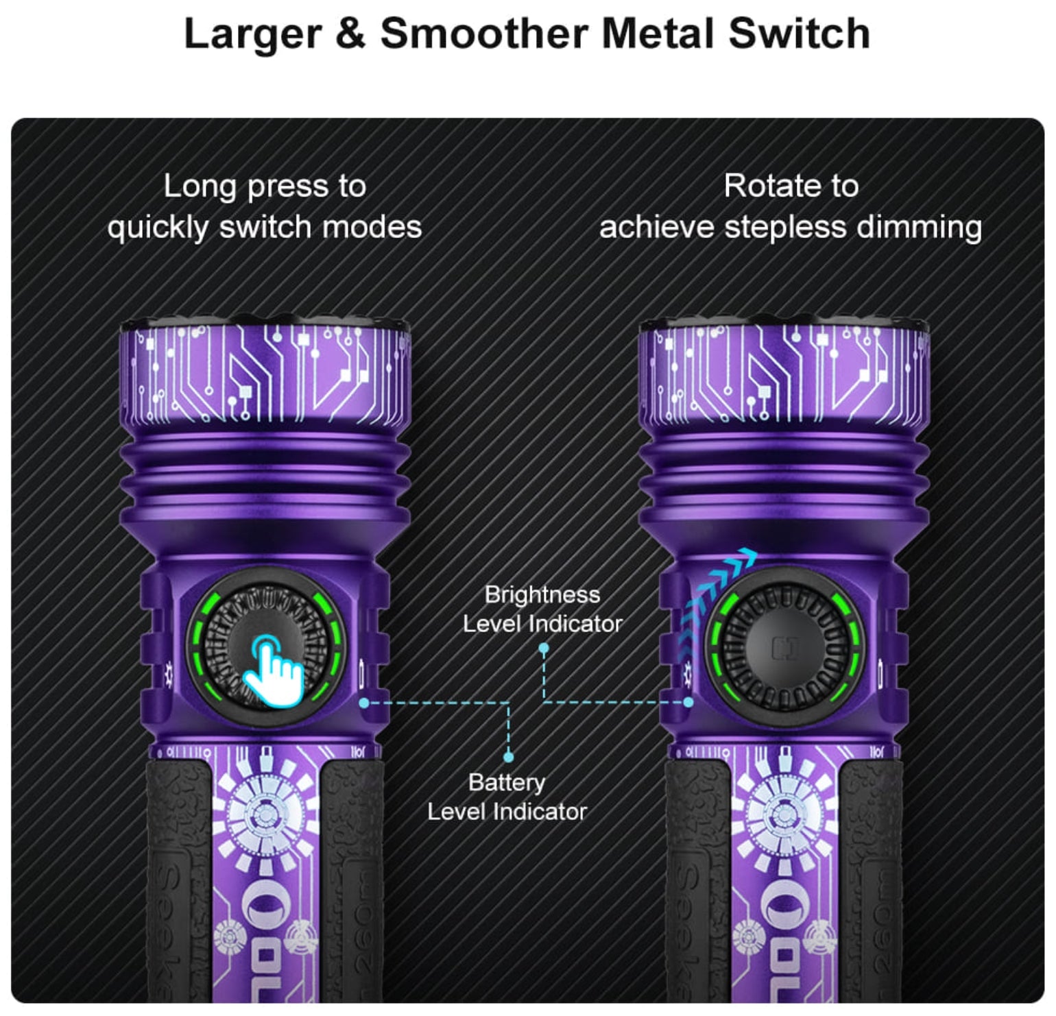 OLIGHT Seeker 4 Pro (Cyber Violet CW)