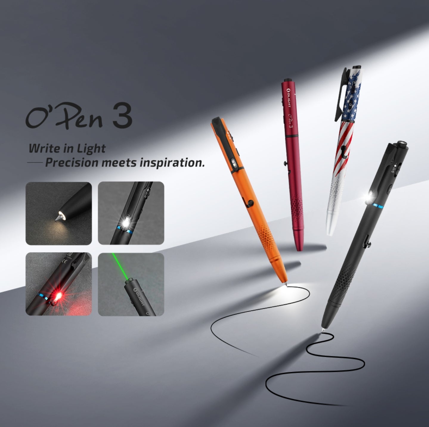 OLIGHT O'Pen 3 (Stars and Stripes Edition)