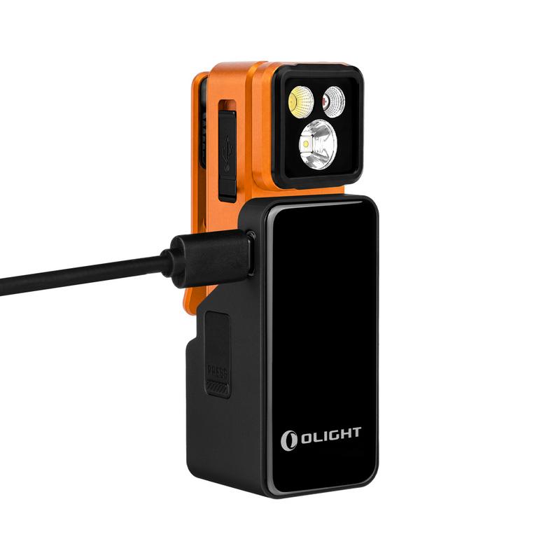 OLIGHT Oclip 2 Pro Rechargeable +Charging Dock (Orange)