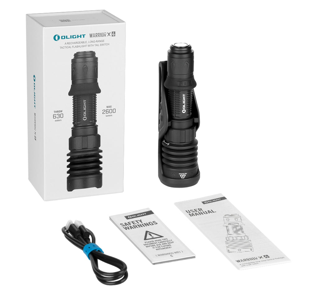 OLIGHT Warrior X 4 2,600 High Lumens (Black)