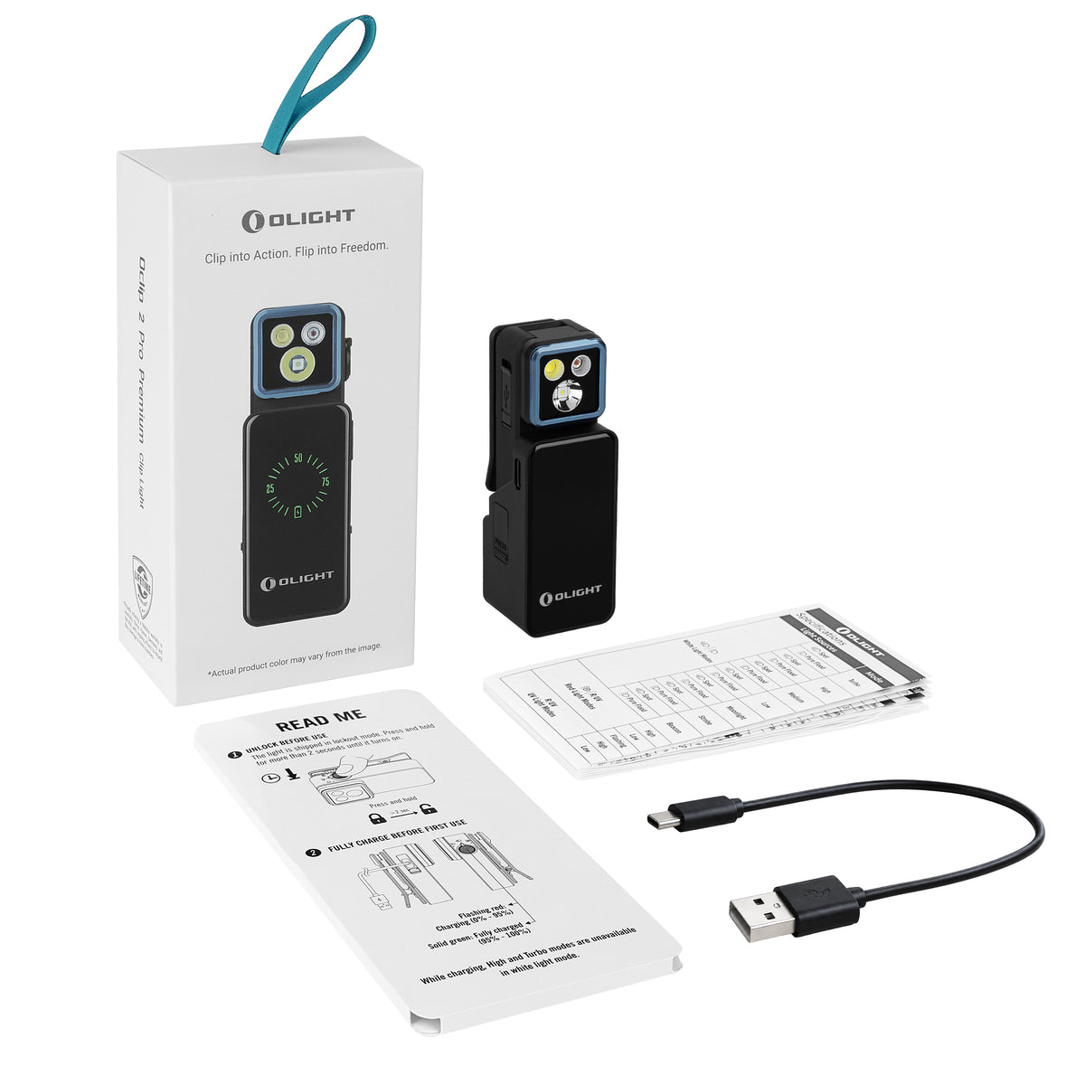 OLIGHT Oclip 2 Pro Rechargeable +Charging Dock (Black)