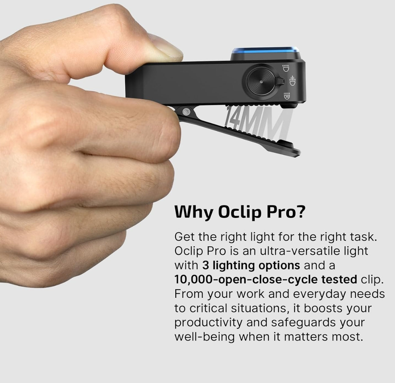 OLIGHT Oclip Pro EDC (Black)