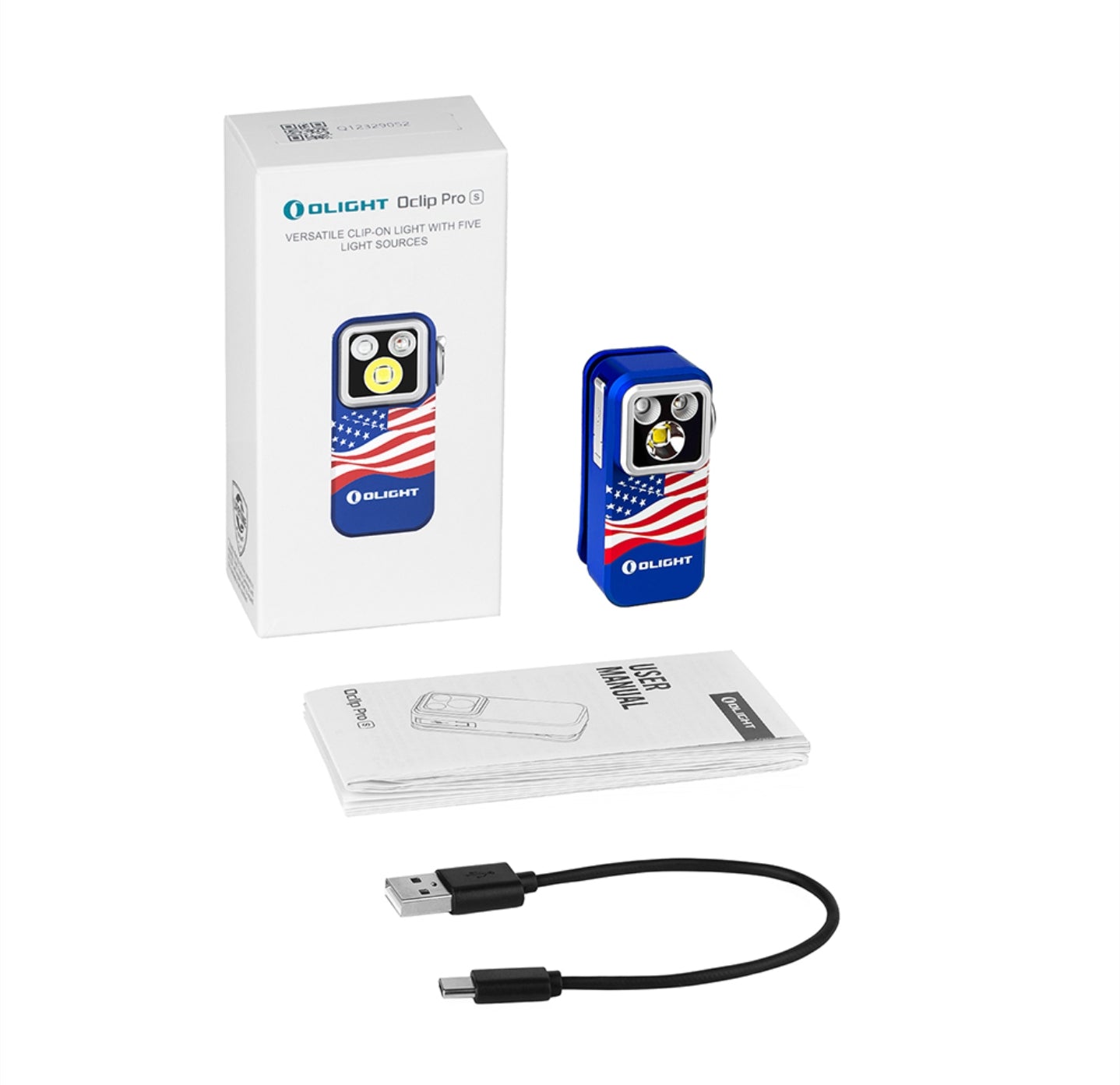 OLIGHT Oclip Pro S (Stars & Stripes Edition)