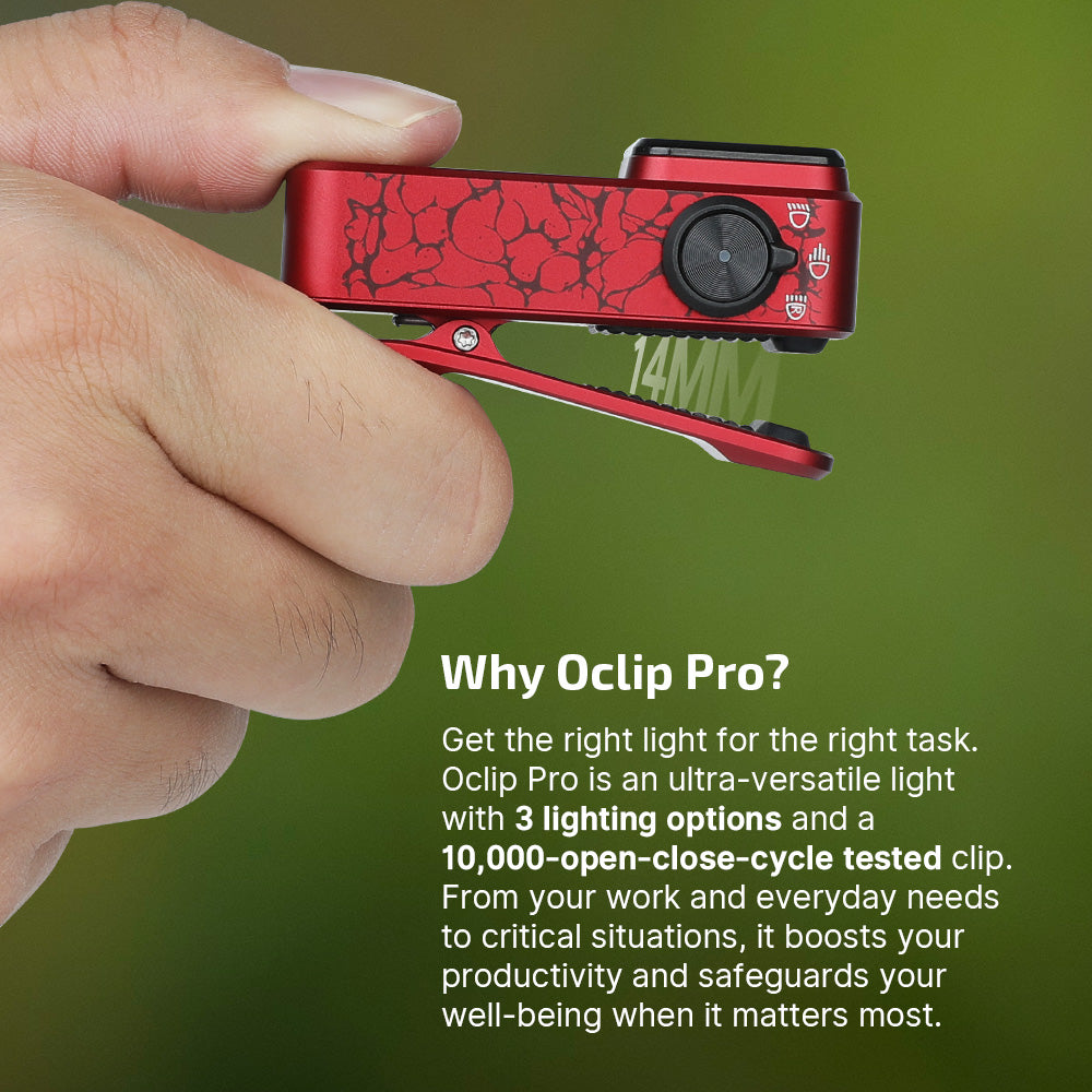 OLIGHT Oclip Pro EDC (Molten Lava)