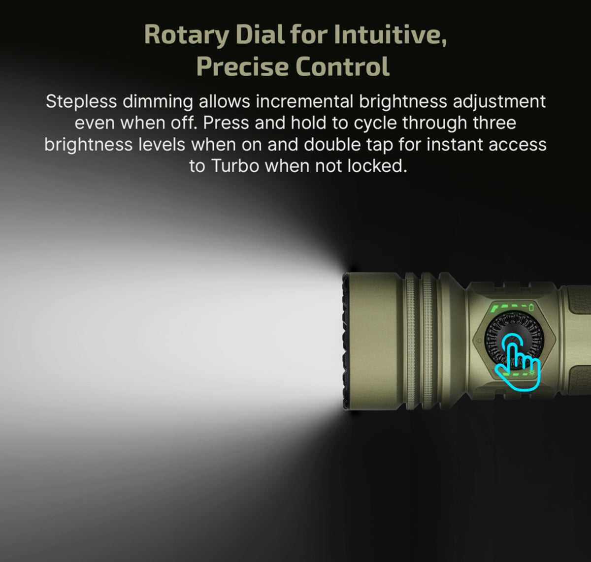 OLIGHT Seeker Ultra High Power Flashlight (Olive Green)