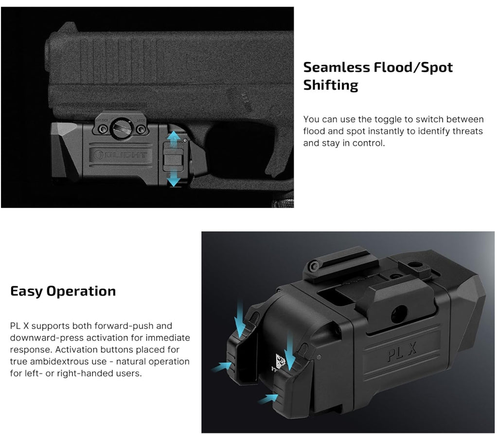OLIGHT PL X Tactical Flashlight (Matte Black)