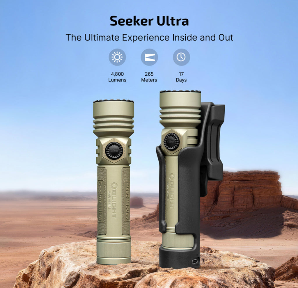 OLIGHT Seeker Ultra High Power Flashlight (Olive Green)