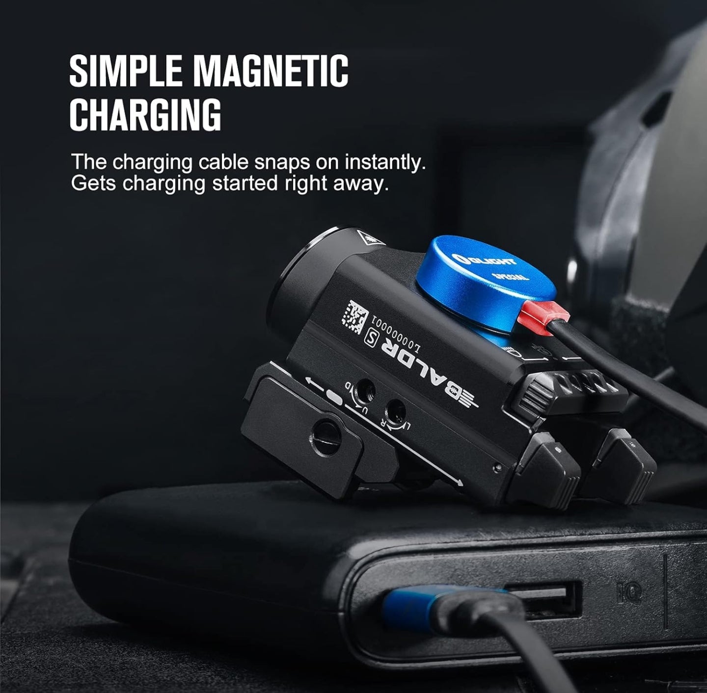 OLIGHT Baldr S 800 Lumens Compact Rail Mount Weaponlight with Green Beam