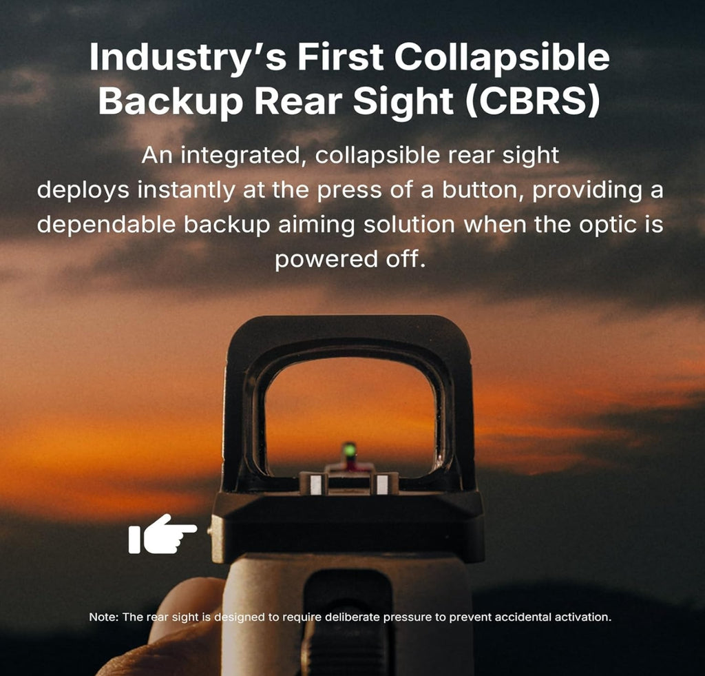 OSIGHT XR Enclosed Red Dot Sight, 2/6 MOA Dot & 32 MOA Circle Multi-Reticle, 407C/507C Footprint Compatible