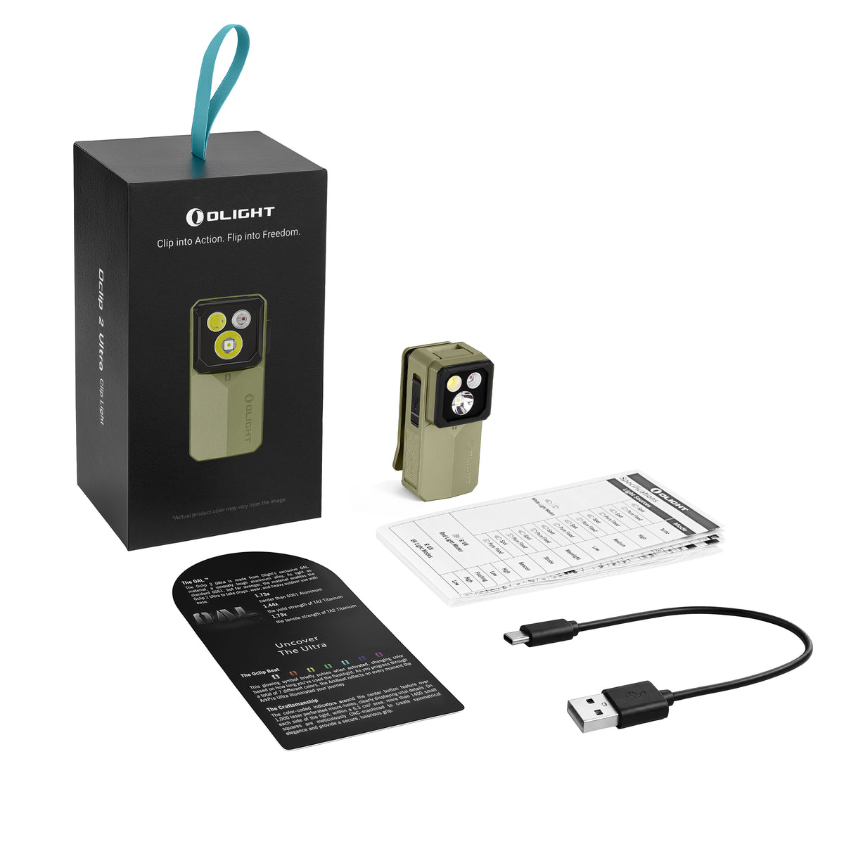 OLIGHT Oclip 2 Ultra (Olive Green)
