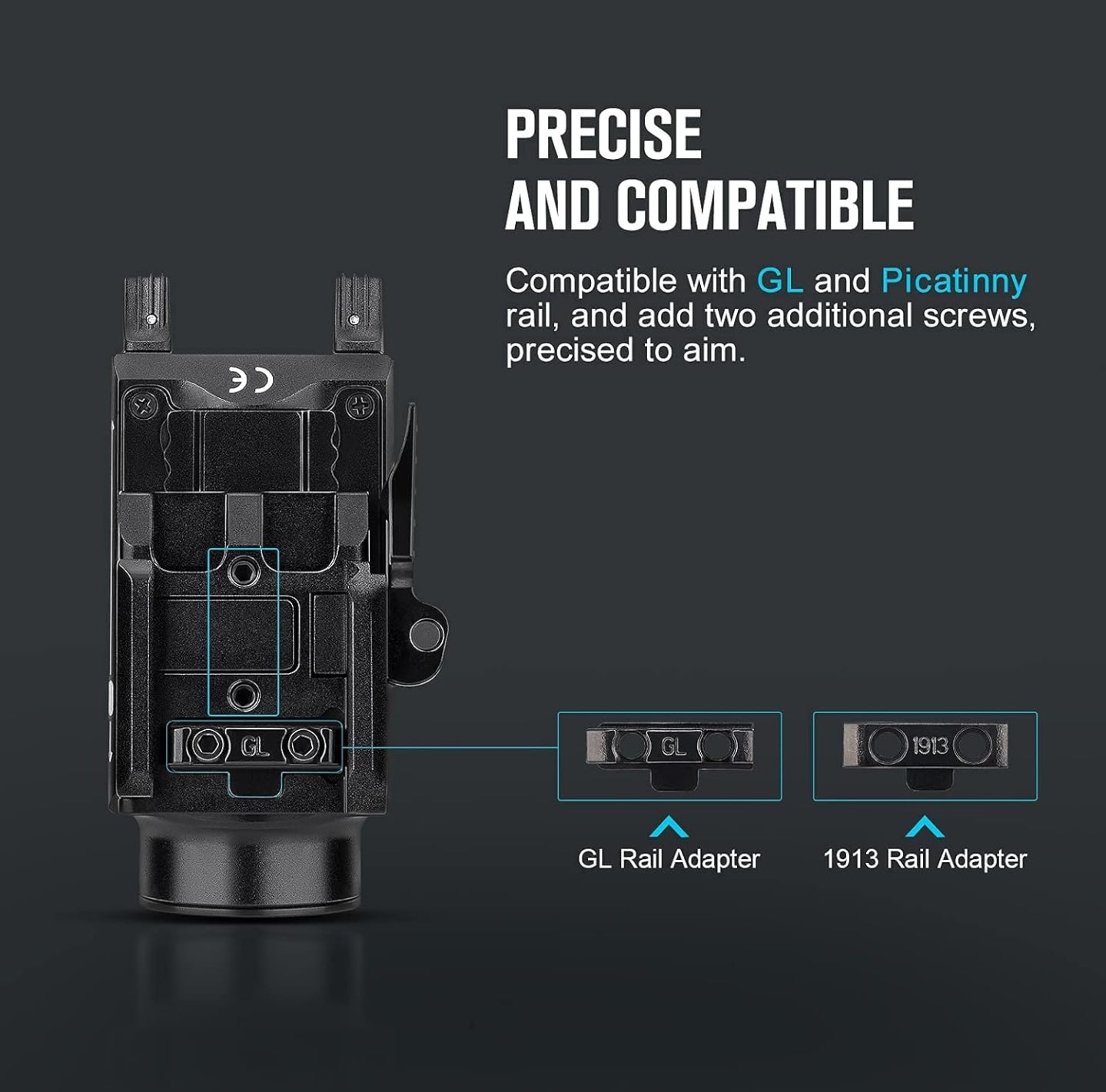 OLIGHT Baldr S 800 Lumens Compact Rail Mount Weaponlight with Green Beam