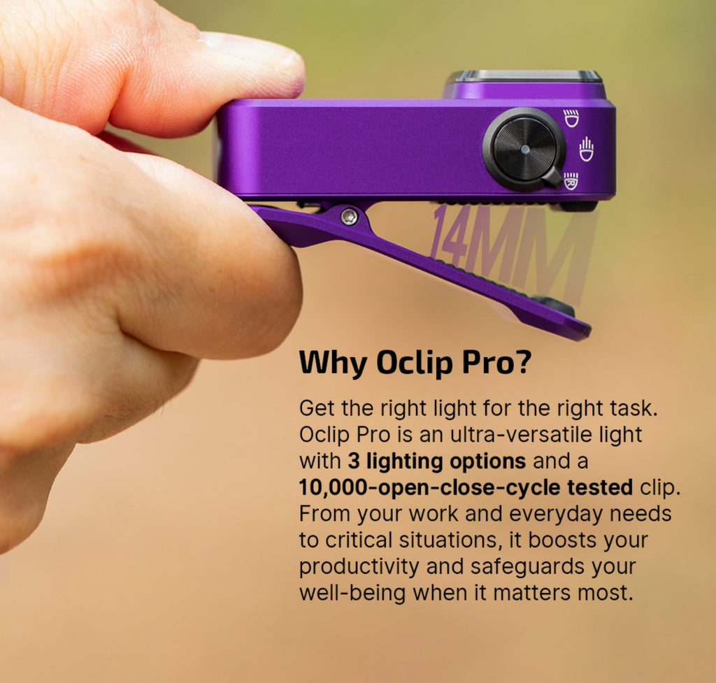 OLIGHT Oclip Pro EDC (Purple)