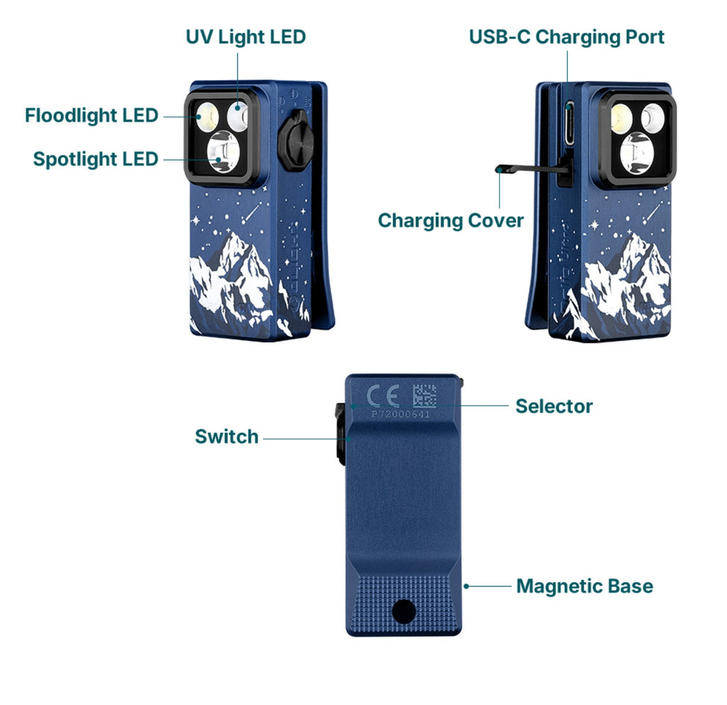 OLIGHT Oclip Ultra EDC (Snowy Summit)