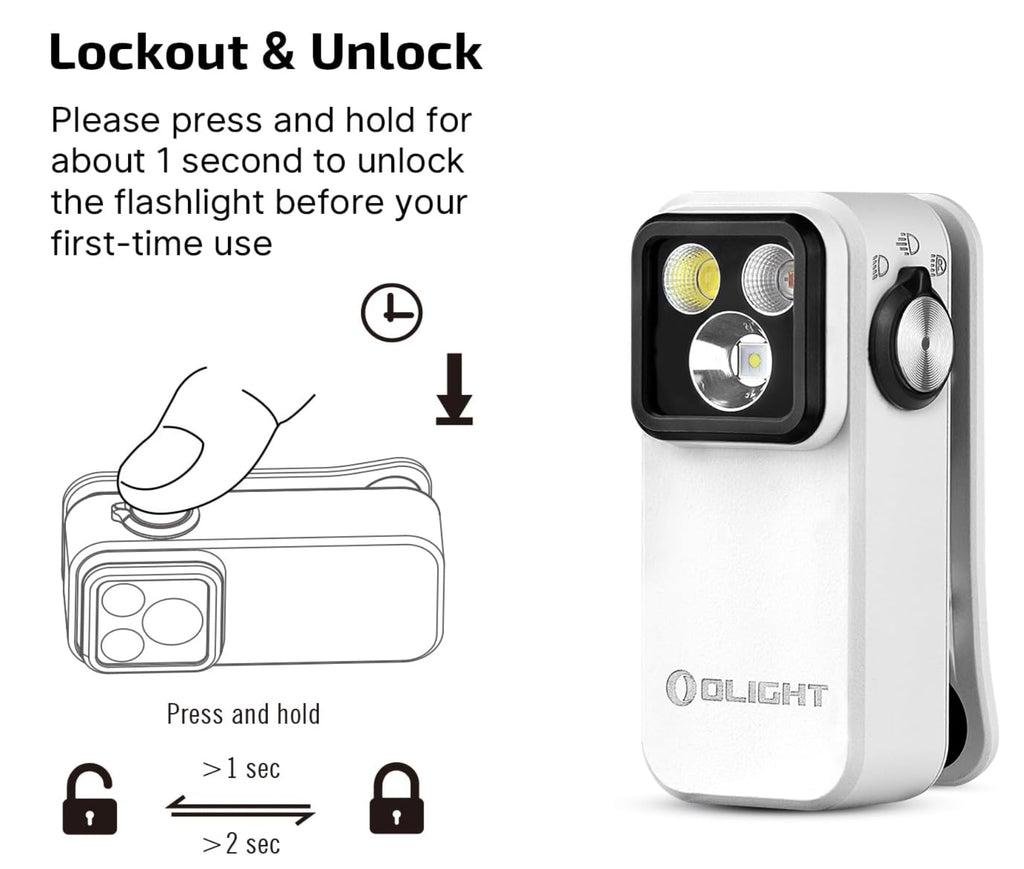OLIGHT Oclip Pro EDC (White)