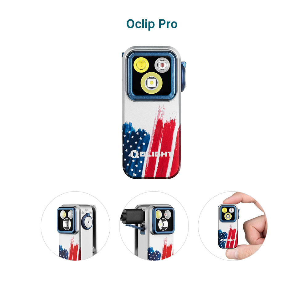 OLIGHT Oclip Pro EDC (Stars & Stripes Edition)