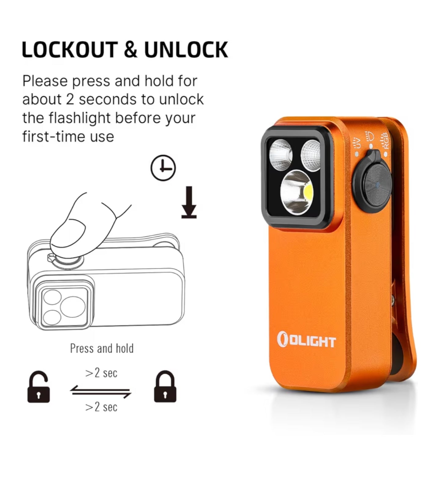 OLIGHT Oclip Pro S (Orange)