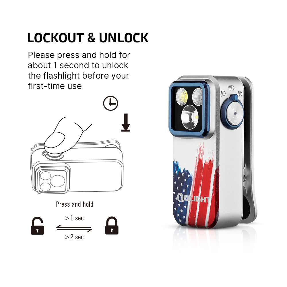 OLIGHT Oclip Pro EDC (Stars & Stripes Edition)