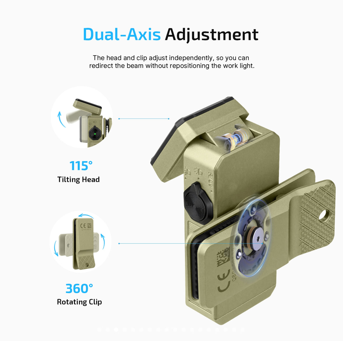 OLIGHT Oclip 2 Ultra & Premium Clip Flashlight (Olive Green)