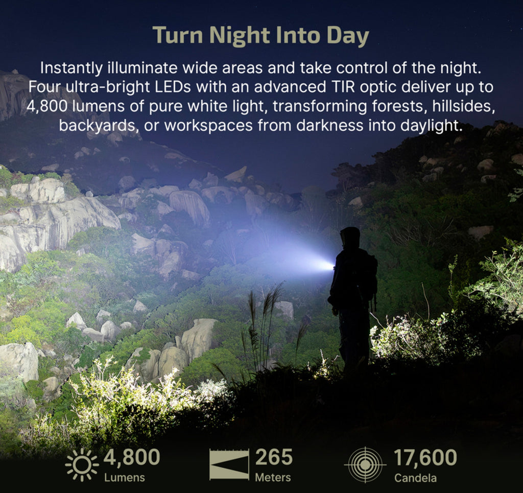 OLIGHT Seeker Ultra High Power Flashlight (Olive Green)