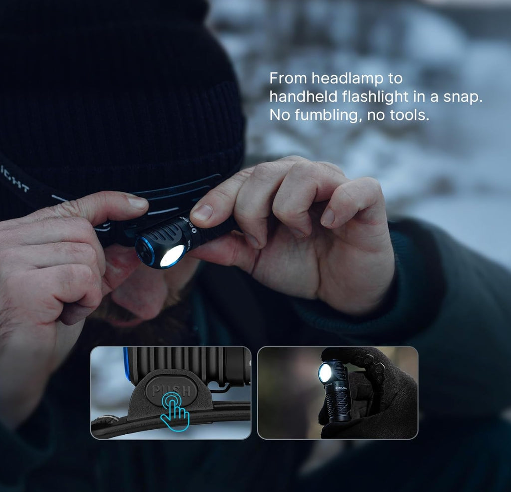 OLIGHT Perun 3 Mini Headlamp (Cool White 5700K~6700K, Black)