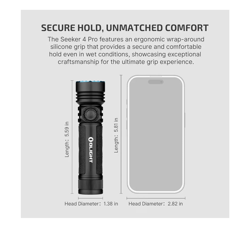 OLIGHT Seeker 4 Pro (Matte Black Cool White)