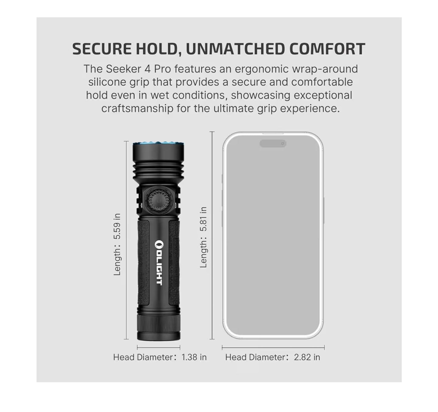 OLIGHT Seeker 4 Pro (Matte Black Cool White)