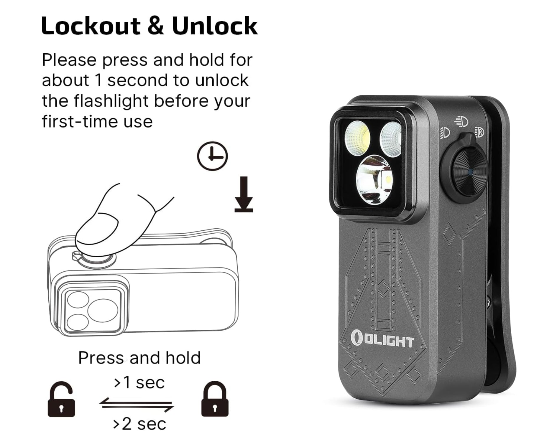 OLIGHT Oclip Pro EDC (Phantom Squadron)