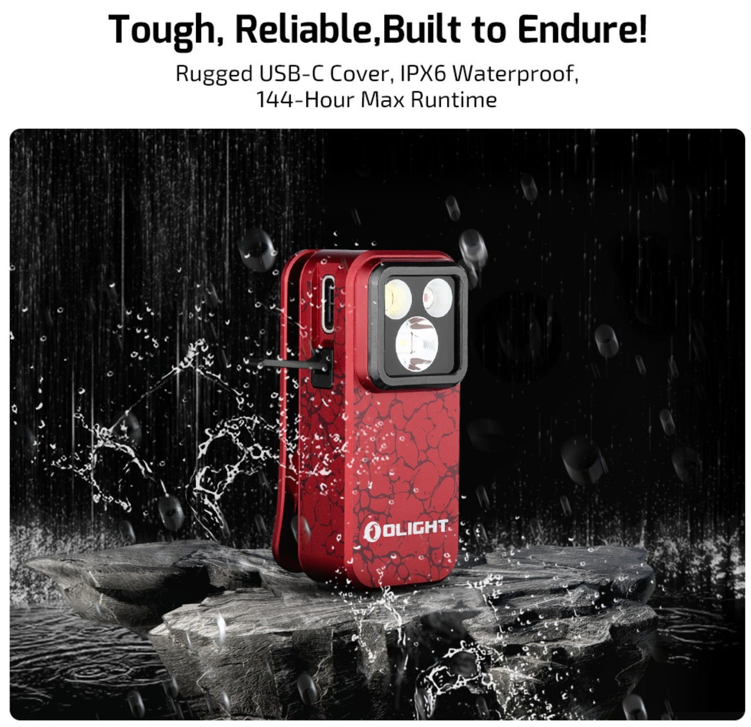 OLIGHT Oclip Pro EDC (Molten Lava)