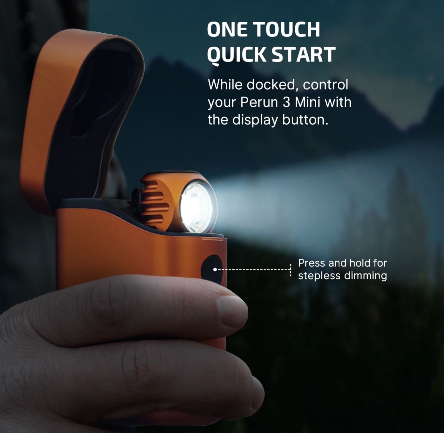 OLIGHT Perun 3 Mini Premium Headlamp (Orange)