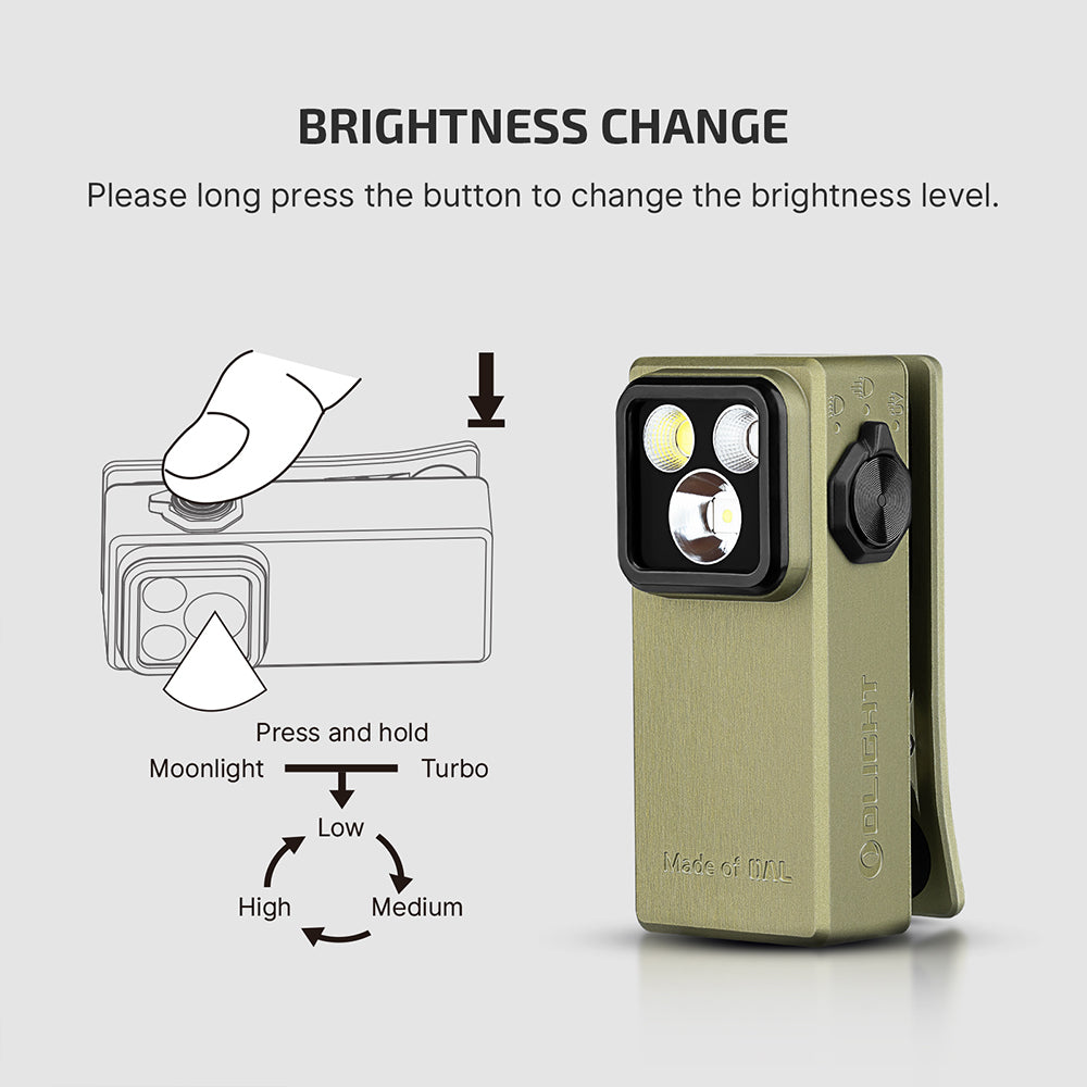 OLIGHT Oclip Ultra EDC (Olive Green)